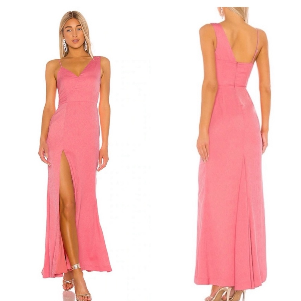 NBD Negroni Asymmetrical Strap Gown